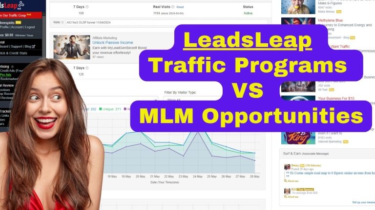 tráfico leadsleap vs MLM