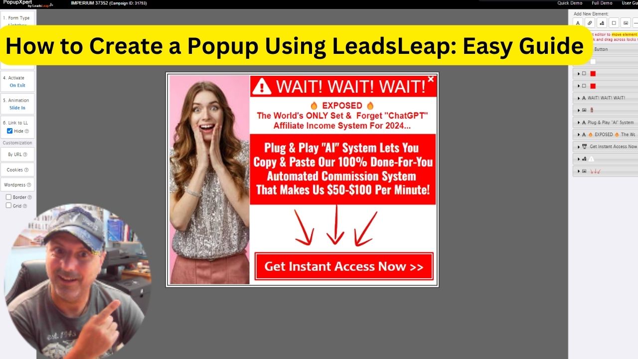 easy popup creator