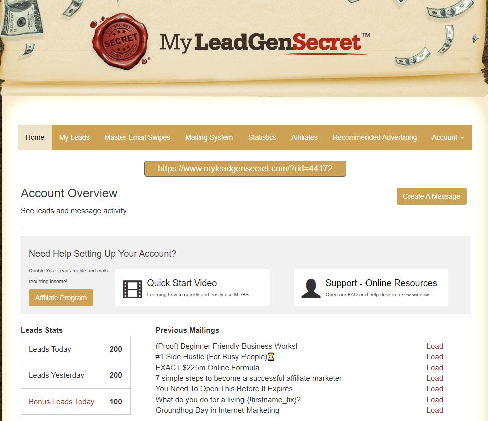 What is MyLeadGen Secret, and how does it work?