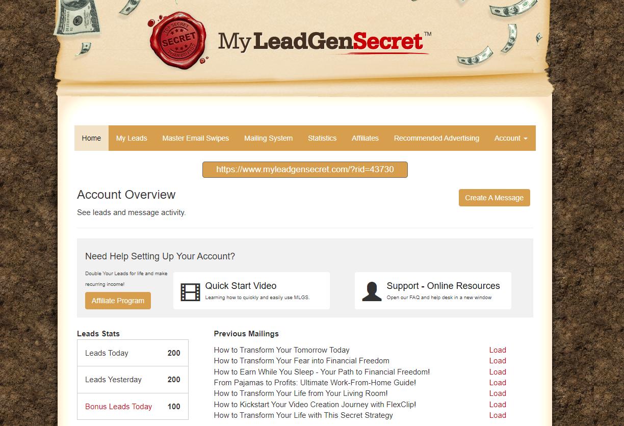 Является ли MyLeadGen Secret надежным источником ссылок?