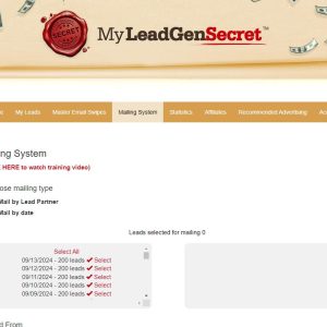 Can you make money with MyLeadGen Secret’s affiliate program?