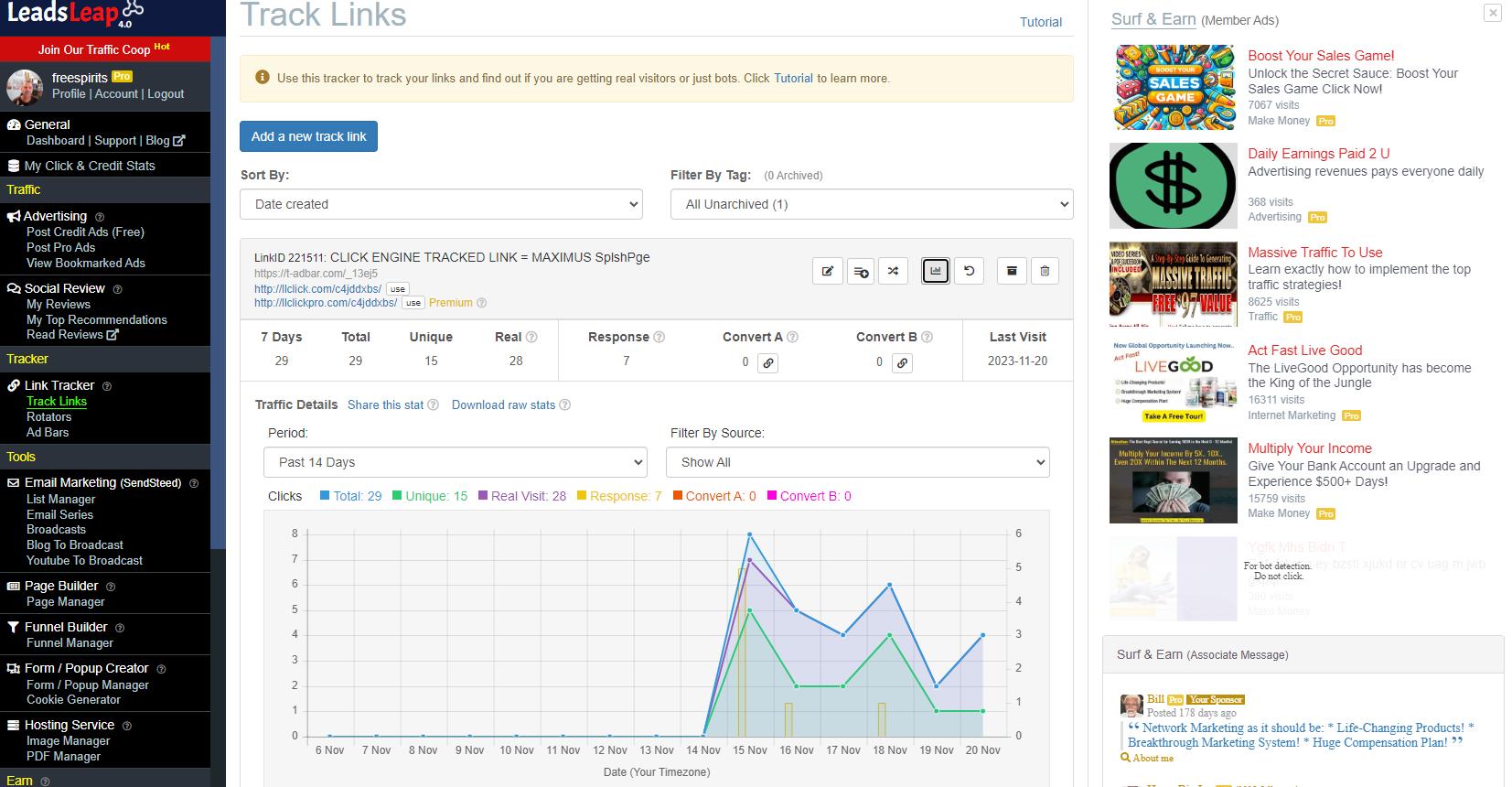 Can I use LeadsLeap for affiliate marketing?