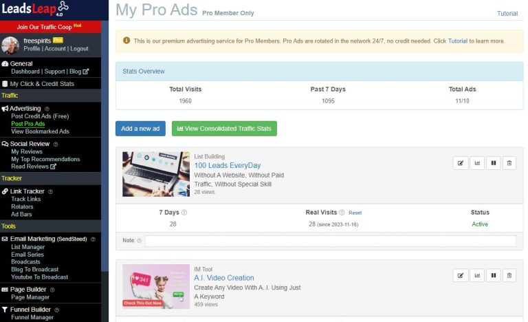 How can I conduct market research using LeadsLeap?
